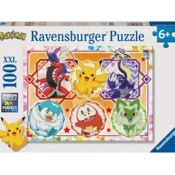RAVENSBURGER - Puzzle pokémon écarlate et violet 100 pcs xxl