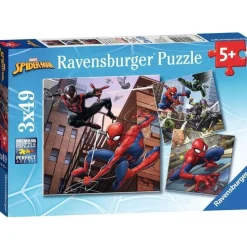 RAVENSBURGER - Puzzle spiderman en action 3x49 pcs
