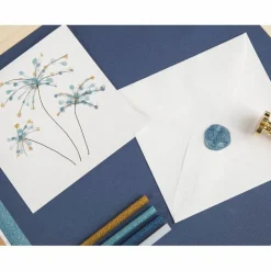 RAYHER - 10 bâtonnets de colle à paillettes pour pistolet à colle 10 x 0,7 cm - bleu-violet