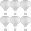 RAYHER - 6 lampions en papier montgolfière à chassis métallique ø 30 x 40 cm