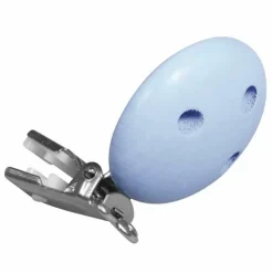 RAYHER - Attache tétine en bois 37 mm - bleu