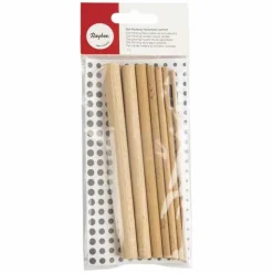 RAYHER - Bâtons en bois pour peindre de diamétre 3-12 mm