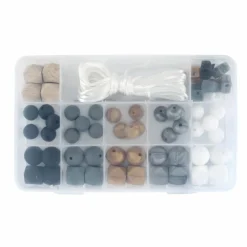 RAYHER - Coffret de perles en silicone - doré et argenté