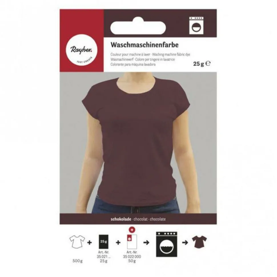 RAYHER - Colorant à textile pour machine à laver - marron chocolat