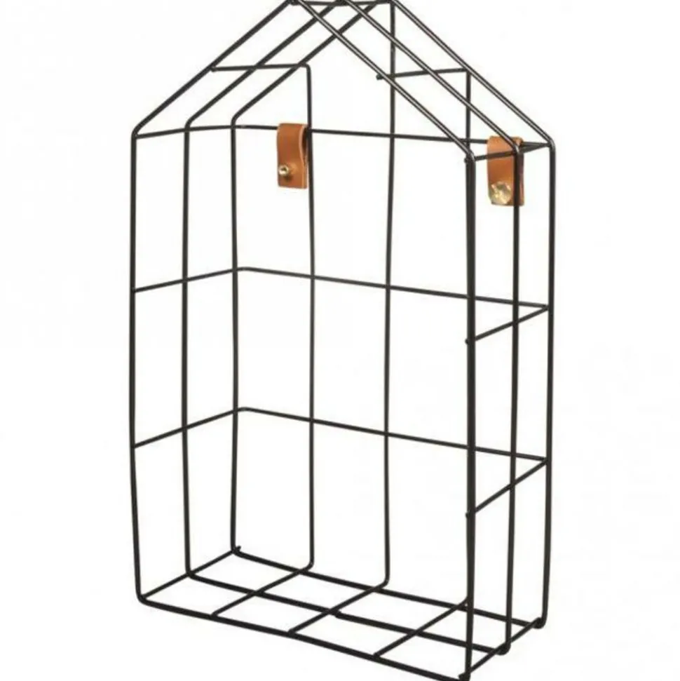 RAYHER - Etagère en fil de fer maison 16 x 7 x 25 cm - noir
