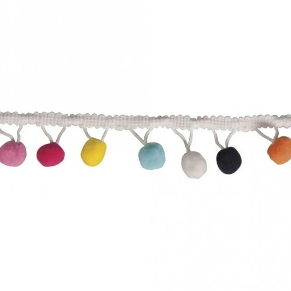 RAYHER - Galon de pompons colorés 2 m