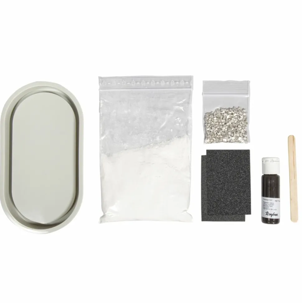 RAYHER - Kit de création mini plateau en résine terrazzo