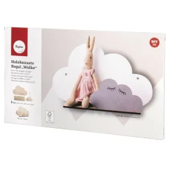 RAYHER - Kit diy - etagère en bois nuage 35 x 21 x 10 cm
