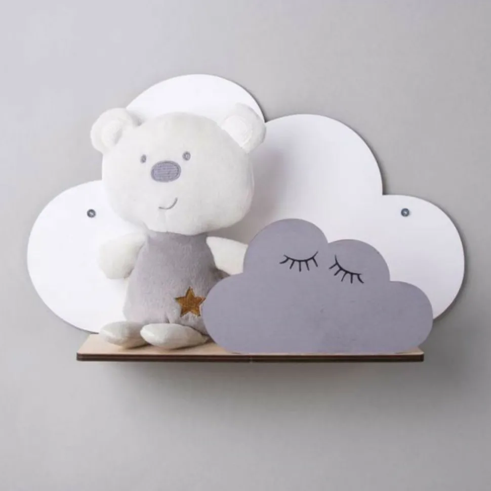 RAYHER - Kit diy - etagère en bois nuage 35 x 21 x 10 cm