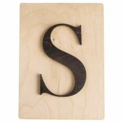 RAYHER - Lettre en bois 14,8 x 10,5 cm - s