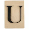 RAYHER - Lettre en bois 14,8 x 10,5 cm - u