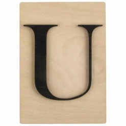 RAYHER - Lettre en bois 14,8 x 10,5 cm - u