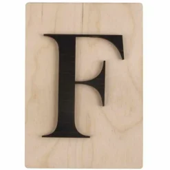 RAYHER - Lettre en bois 14,8 x 10,5 cm - f