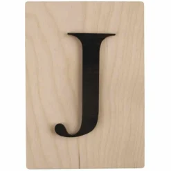 RAYHER - Lettre en bois 14,8 x 10,5 cm - j