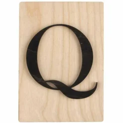 RAYHER - Lettre en bois 14,8 x 10,5 cm - q