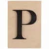 RAYHER - Lettre en bois 14,8 x 10,5 cm - p