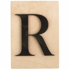 RAYHER - Lettre en bois 14,8 x 10,5 cm - r
