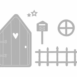 RAYHER - Matrice de découpe - maisonnette - 5 pièces