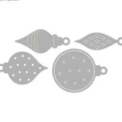 RAYHER - Matrice de découpe et d'embossage - 4 petites boules de noël