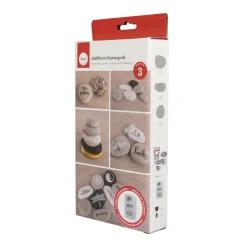 RAYHER - Moule en silicone 3 cailloux et galets 14,5 x 26 x 3,5 cm