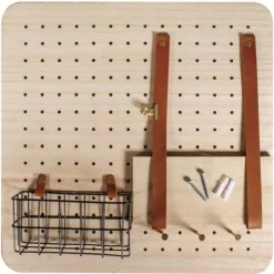 RAYHER - Organiseur mural en bois personnalisable pin & peg 40 x 40 cm