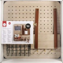 RAYHER - Organiseur mural en bois personnalisable pin & peg 40 x 40 cm