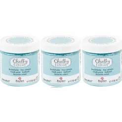 RAYHER - Peinture craie chalky finish 354 ml - bleu-gris
