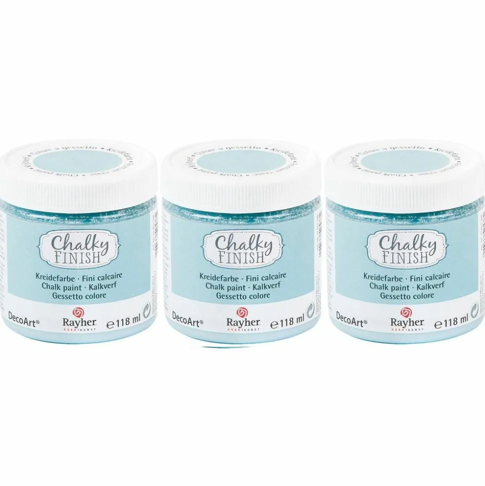 RAYHER - Peinture craie chalky finish 354 ml - bleu-gris