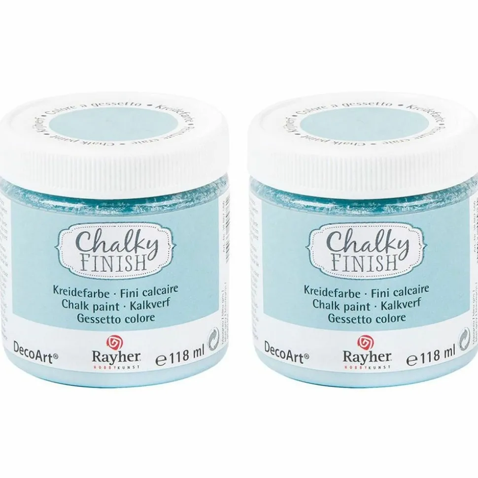 RAYHER - Peinture craie chalky finish 236 ml - bleu gris