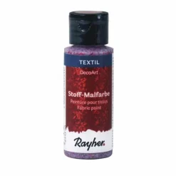 RAYHER - Peinture pour tissus extrême paillettes 59 ml - rouge