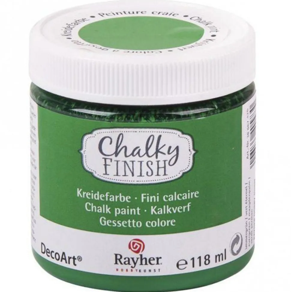 RAYHER - Peinture-craie chalky finish 118 ml - vert éternel