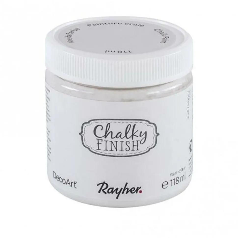 RAYHER - Peinture-craie chalky finish 118 ml - blanc