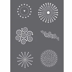 RAYHER - Pochoir 21 x 14,8 cm - divers formes