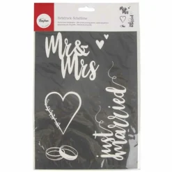 RAYHER - Pochoir 29,7 x 21 cm - mariage