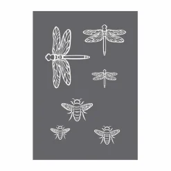 RAYHER - Pochoir de sérigraphie insectes a5