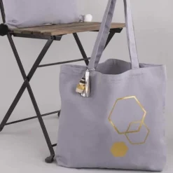 RAYHER - Sac en coton 46 x 30 cm - gris