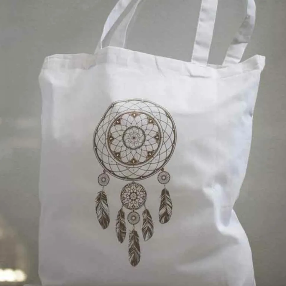 RAYHER - Sac en coton avec anses longues 27 x 21 cm