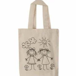 RAYHER - Sac en coton petites filles 25 x 20 cm