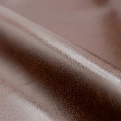 RENDEZ-VOUS DÉCO - Club - canapé 3 places marron en croute de cuir enduite