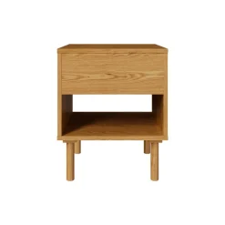 RENDEZ-VOUS DÉCO - Inès - table de chevet en bois d'hévéa massif 1 tiroir