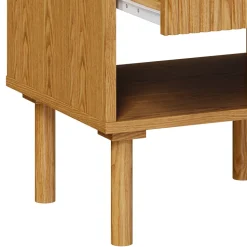 RENDEZ-VOUS DÉCO - Inès - table de chevet en bois d'hévéa massif 1 tiroir