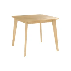 RENDEZ-VOUS DÉCO - Julio - table carrée 4 personnes en bois clair naturel 90 cm