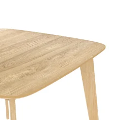 RENDEZ-VOUS DÉCO - Julio - table carrée 4 personnes en bois clair naturel 90 cm