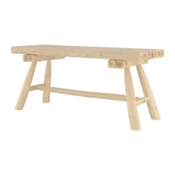 RENDEZ-VOUS DÉCO - Makam - banc de jardin en branche de teck 2 places