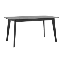 RENDEZ-VOUS DÉCO - Oman - table rectangulaire 6 personnes en bois noir 150 cm