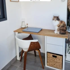 RENDEZ-VOUS DÉCO - Piada - chaise en cuir synthétique blanc