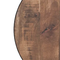 RENDEZ-VOUS DÉCO - Tajy - table basse ronde en bois massif et métal d90 cm