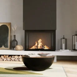 RENDEZ-VOUS DÉCO - Tajy - table basse ronde en bois massif et métal d90 cm