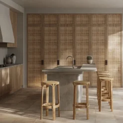 RENDEZ-VOUS DÉCO - Vania - tabouret de bar 77 cm en rotin