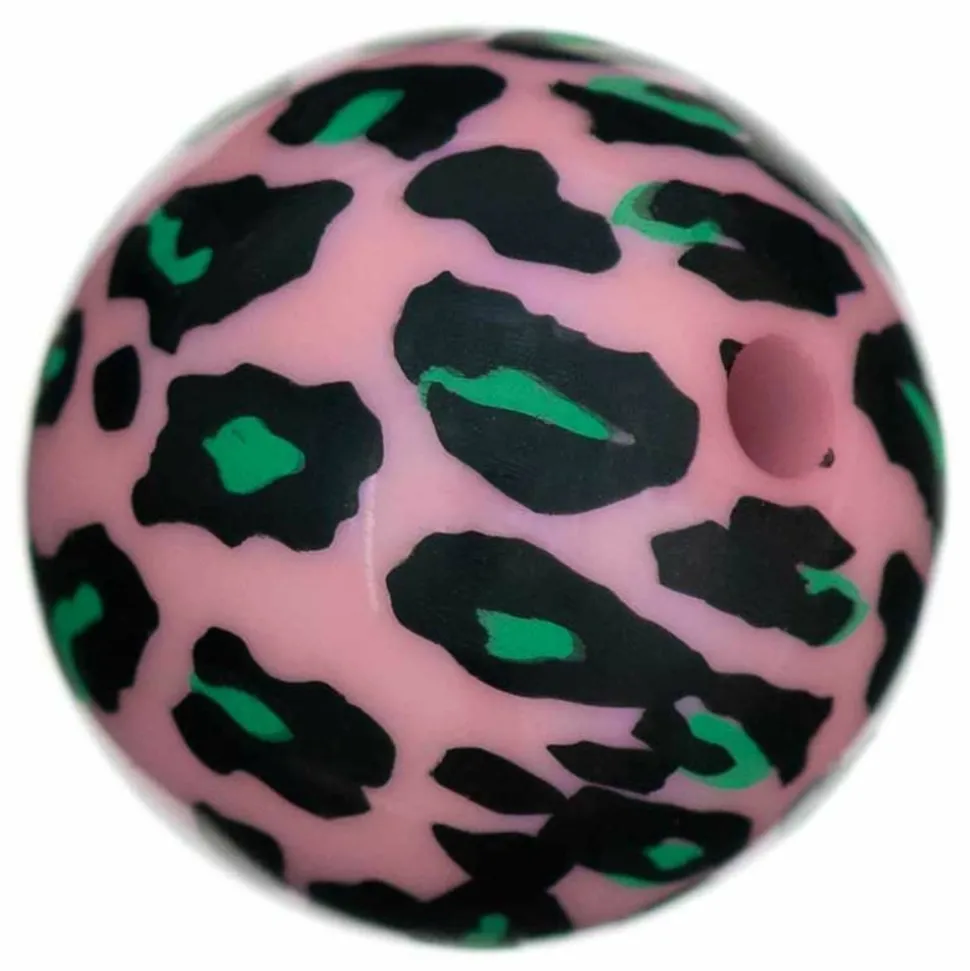 RICO DESIGN - 5 perles acid leo rose ø 16 mm